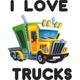 thumbnail image 1 of I Love Trucks Quote Truck Cartoon Decors Wall Sticker Art Design Decal for Girls Boys Kids Room Bedroom Nursery Kindergarten House Fun Home Decor Stickers Wall Art Vinyl Decoration (40x35 inch), 1 of 1