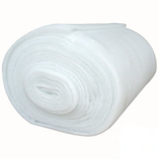 FoamFit Dacron Upholstery Batting Medium Loft 1 Ounce 2 Yards 24 inch Wide, Size: Length 2 Yards Width 24 Height 1, White