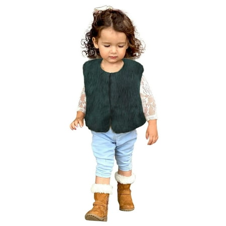 

Toddler Baby Kids Girls Soft Coat Winter Leopard Printed Villus Coat Outwear Thick Warm