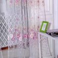 thumbnail image 4 of Popvcly 2Pcs Sunflower Curtains Sheer Window Panels Drapes Rod Pocket Voile Tulle Window Screen for Kid's Room,Living Room Decor 39.4x78.8", 4 of 7
