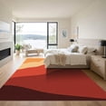 thumbnail image 3 of ODIKA 6'x9' Machine Washable Non-Slip Area Rug, Emberglow Sunset Mountain High Traffic Rug with Pad, Orange, 908825, 3 of 8