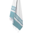thumbnail image 2 of Swan Comfort Peshtemal Turkish Bamboo Towel Beach Pool Cover Up Picnic Bath Spa Sauna - (Water Blue ), 2 of 6