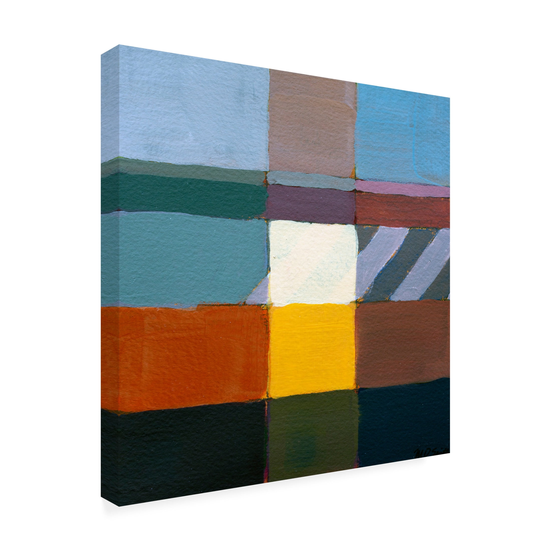 Canvas Wall Art - Mark David Smith 'Broadway' Wall Art for Living Room, Bedroom, or Office Décor by Trademark Fine Art - 35 x 35 Inches