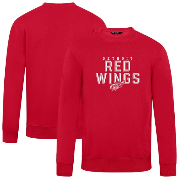 Men's Levelwear Red Detroit Red Wings Zane Carve Pullover Sweatshirt