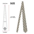 thumbnail image 2 of Zufioo Cute Armadillo Print Men's Silk Tie, Business Suit Tie - Anti-floating Buckle Design, Clothing Accessories Suitable for Business, Daily Life, Banquets, 2 of 7