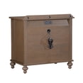 thumbnail image 4 of My Texas House Hartwell 3 Drawer Nightstand with USB, Heritage Oak, 4 of 18