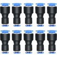 thumbnail image 1 of 10 Pieces 10mm Outer Deter X8mm Outer Deter Straight Reducer To Connect Fittings, Pneumatic Union Pipe Tube Reducer Fitting, 1 of 1