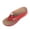 Red, variant on Womans Sandals Ndbuld Women's Fashionable And Versatile Flop Beach Sandals With Thick Soles And Chain Embellishments Plus Size Spring/Summer Style Trendy And Comfortable Slippers.