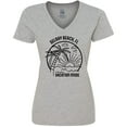 thumbnail image 3 of Inktastic Summer Vacation Mode Delray Beach Florida Women's V-Neck T-Shirt, 3 of 5