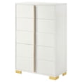 thumbnail image 4 of Marceline 5-drawer Bedroom Chest White, 4 of 12