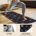 thumbnail image 4 of Dark Blue Celestial Body Pattern Hot Yoga Mat Towel Non Slip for Hot Yoga - Quick-Drying Yoga Mat Cover with 4 Corner Pockets with Travel Bag - Hot Yoga Towel Non Slip 74"x26", 4 of 6