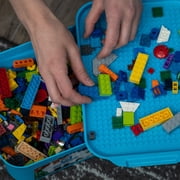 Brick Loot 1,000 Brick Building Blocks - STEM Toy Bricks in Storage Bin - Multicolor - Compatible with Major Brands