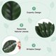 thumbnail image 2 of Paquete de 10 hojas artificiales, hoja verde falsa con tallos para DIY 8.2x21cm, 2 of 7