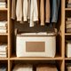 thumbnail image 1 of Foldable Storage Basket With Handle For Wardrobe Shelf Nursery Bedroom Living Room, 1 of 6