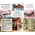thumbnail image 6 of Manfei Girls West Horse 7pcs Bedding Comforter Set,Pink Cherry Blossom Farmhouse Western Queen Bedding Sets For Girl Women Reversible, 6 of 8