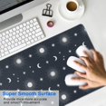 thumbnail image 4 of Long Mouse Pads for Desk,Dark Blue Sun Moon Star Pattern Desk Mats on Top Of Desks, Desk Mouse Pad Extra Large with 3mm Non-Slip Base and Stitched Edge for Gaming,Office,Work,Home 35.4"x15.7", 4 of 6