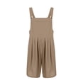 thumbnail image 2 of Defitshape Women's Summer Jumper Cotton Romper Cute Comfy Casual High Waist Soft Pocket Button Loose Playsuit Style15 12, 2 of 4