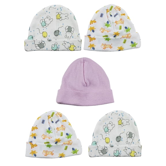 Bambini Girls Baby Cap (Pack of 5)