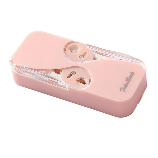 Portable Mini Bilateral-Up Floss Storage Box Automatic-Up Floss Storage Box Floss Stick Container, Can Repeatedly Store 62