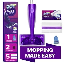 Swiffer Wet Jet Mopping Floor Cleaner Bundle Includes 1 Spray Mop Device, 20 Mop Pad Refills & 1 Fresh Scent Mopping Solution