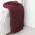 thumbnail image 4 of Home Soft Things Space Yarn Throw - Burgundy - 50" x 60", 4 of 7
