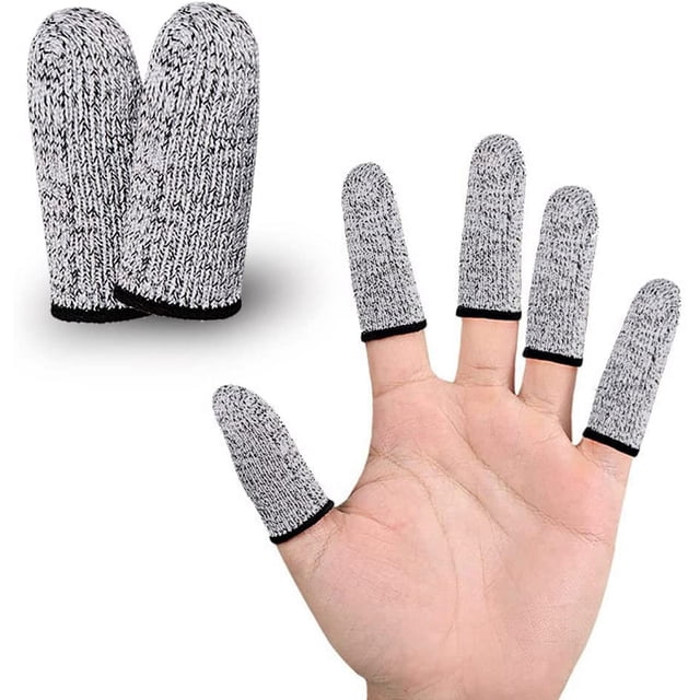 LAICAIW Finger Cots Cut Resistant Protector-40 Pcs Finger Covers for Cuts, Gloves Life Extender, Cut Resistant Finger Protectors for Kitchen, Work, Sculpture, Anti-Slip, Reusable
