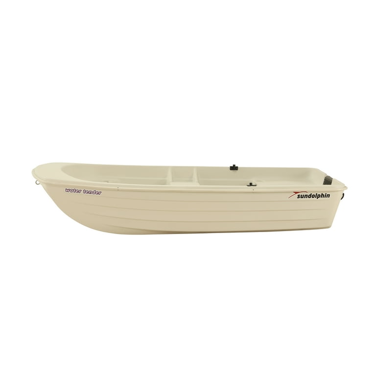 Sun Dolphin Water Tender 9.4' Dinghy Portable Row Boat, Cloud White 