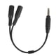 thumbnail image 1 of 3.5mm Stereo Jack Microphone Audio Cable Splitter Adapter For Phone Camera, 1 of 5