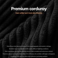 thumbnail image 4 of Dekaisok 105" Boneless Modular Sectional Sofa, Oversized L-Shaped Cloud Couch, No Assembly Required, Deep Seat Corduroy Living Room Sofa, Black (Left Facing Chaise), 4 of 9