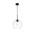 thumbnail image 7 of Baxter 1 Light Black Pendant With Clear Glass, 7 of 7