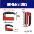 thumbnail image 2 of Master Magnetics Strong Magnet with Ergonomic Handle - 100 lb. Pull Force, Red, 07501, 2 of 6