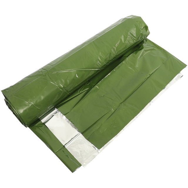Manta de emergencia para exteriores, saco de dormir cálido, plegable, aislante, primeros auxilios, refugio seguro, película reflectante de supervivencia