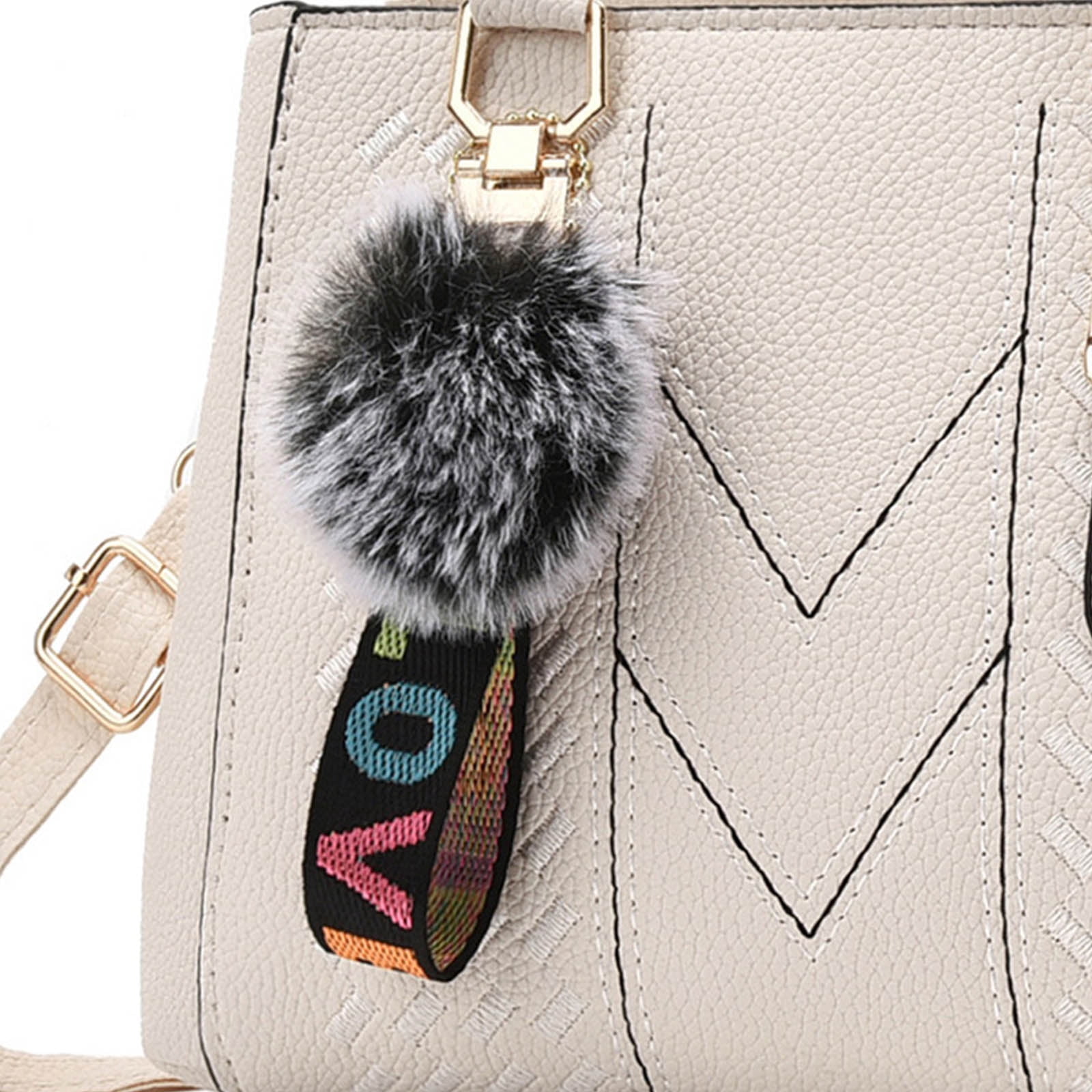 Faraee Purses and Handbags for Women Leather Shoulder Tote Bags Travel Work Top Handle Satchel Beige