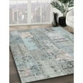 thumbnail image 3 of Ahgly Company Machine Washable Indoor Square Contemporary Gunmetal Gray Area Rugs, 5' Square, 3 of 7