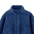 thumbnail image 4 of Gubotare Girls Jackets Girls Jacket Ultra Soft Sherpa Fleece Hoodie Sweatshirt for Girls Size 6-7,(Dark Blue 6-7 Years), 4 of 4