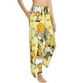 thumbnail image 2 of Xecao Garden Honeybee Gnomes Women's Straight Lounge Pajama Pants: The Epitome of Relaxed Sleepwear, 2 of 9