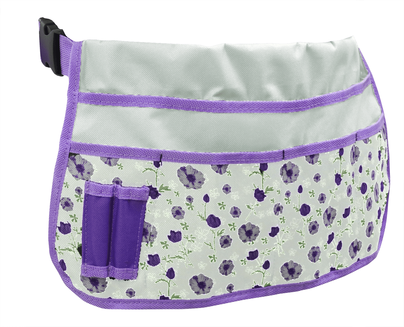 Expert Gardener 3-Pack Garden Apparel Accessory Combo-Glove, Hat and Waist Bag, Size Fits Most, Purple And white Color