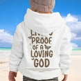 thumbnail image 2 of Chenglor Hoodies for Teen Girls Girls Sweatsuit Jesus Printed Hooded Sweatshirt Pullover, 2 of 7