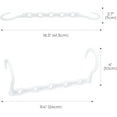 thumbnail image 4 of ACSTEP Space Saving Hangers,Closet Storage Hangers,20Pack, 5 Holes, Mixed Color, 4 of 6
