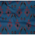 thumbnail image 4 of oneOone Organic Cotton Poplin Twill Fabric Argyle Style Ikat Fabric Prints By Yard 42 Inch Wide, 4 of 4