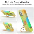 thumbnail image 6 of for iPhone XS Max Case with Ring Stand, Heavy Duty Military Grade Rugged Shockproof Silicone Rubber Magnetic Kickstand Holder Case for Women Girls For iPhone XS Max, Yellow Green, 6 of 6