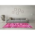thumbnail image 3 of Ahgly Company Indoor Square Patchwork Pink Transitional Area Rugs, 5' Square, 3 of 4
