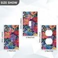 thumbnail image 7 of Yayeee Toggle Light Switch Wall Plate 1-Gang 4.5"x2.7" Home Decorative Outlet Cover, Serene Floral Pattern, 7 of 7
