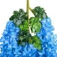 thumbnail image 5 of Clearance!Wisteria Hanging Flowers,Blue Wisteria,Blue Flowers Artificial For Decoration,Wisteria Flowers,Flower Curtain Backdrop,Blue Floral Garland,Wisteria Artificial Flowers,Faux Wisteria(12PCS), 5 of 7