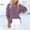 *Purple, variant on ClodeEU Women's V Neck Long Sleeve Button Shirt ,Solid Color Casual Loose Blouse Khaki,Womens Plus S