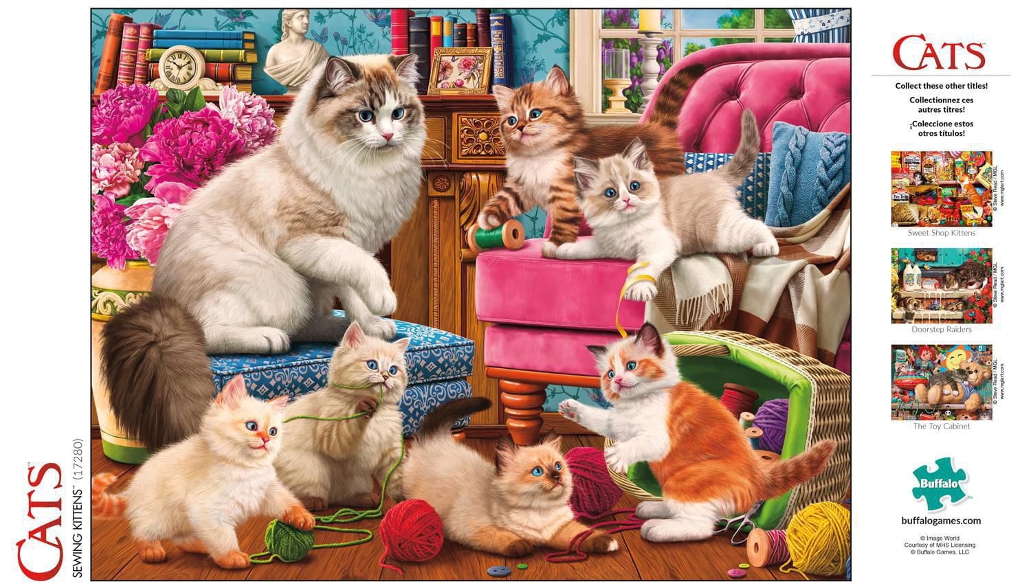 Buffalo Games Cats Series Sewing Kittens 750 Piece Jigsaw Puzzle