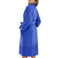thumbnail image 4 of Gifts for Women Bathrobe for Women Fuzzy Women's Nightgowns & Sleepshirts Oversize Fitness Women's Robes House Womens Robe Blue, 4 of 9