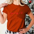 thumbnail image 6 of Basic Tops for Woman Dgankt Women's Valentine's Day Short Sleeve Monogram Printed Solid Color Top Short Sleeve Crew Neck Top/Shirt, 6 of 6