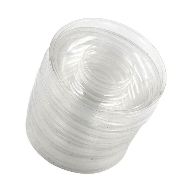 tredstone 50Pcs Eyelash Trays Plastic Empty Makeup Beauty Salons Home Clear High Round