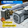 thumbnail image 3 of AC 110V Electric Gear Motor & Variable Speed Reduction Controller 1:10 135 RPM, 3 of 20